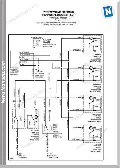 isuzu trooper trailer wiring diagram 